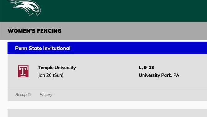 Event recaps on the Wagner Athletics website, which are posted for every event, no longer exist for meets in which Sullivan participated. The recaps start again beginning in January, when Sullivan was no longer a member of the team. 